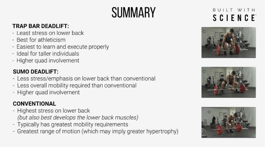 types of deadlifts