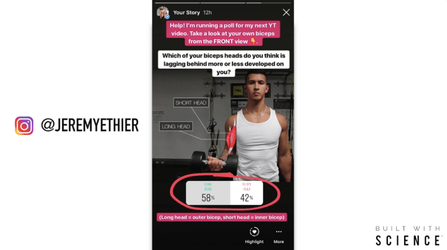 biceps instagram poll