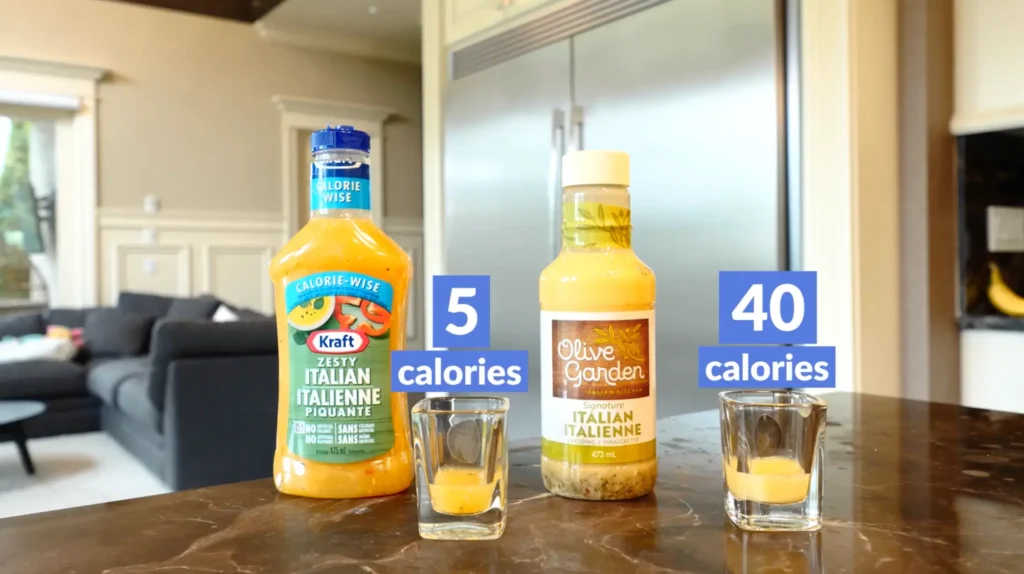 Weight loss diet choose a lower calorie salad dressing