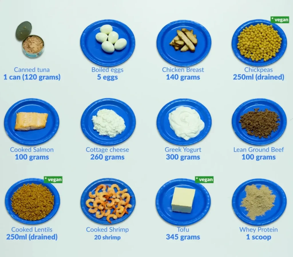 Weight loss diet different protein sources